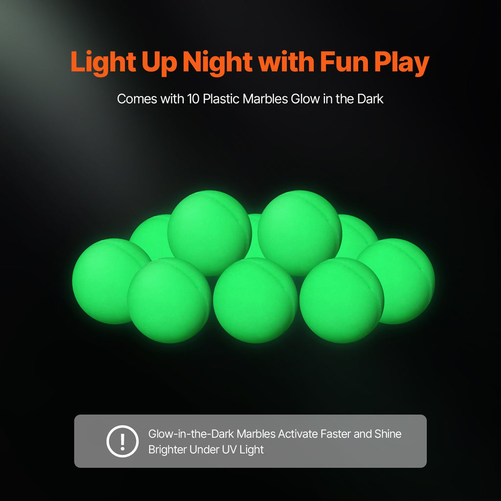 Ultimate 110-Piece Marble Run Set with Glow-in-the-Dark Marbles – STEM Building Toy