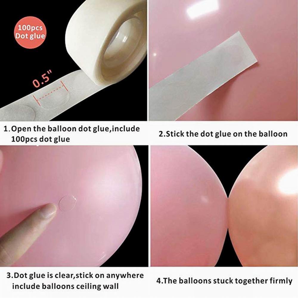 Dreamy Pink & Gold Balloon Arch Kit (127 Pieces)