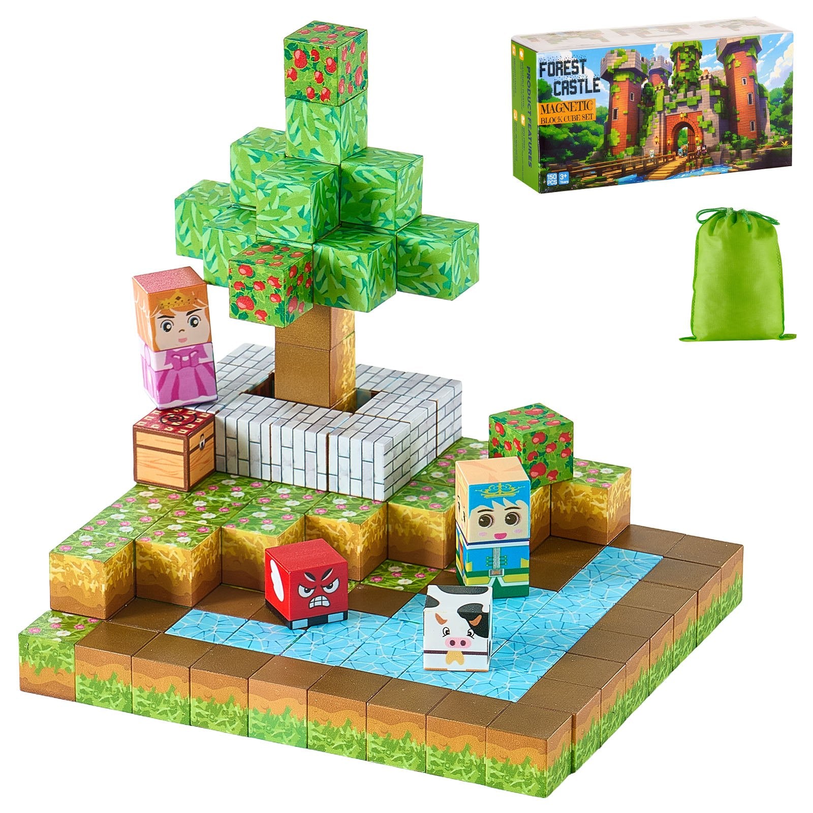 100-Piece STEM Learning Kit: Magnetic Building Cubes for Kids