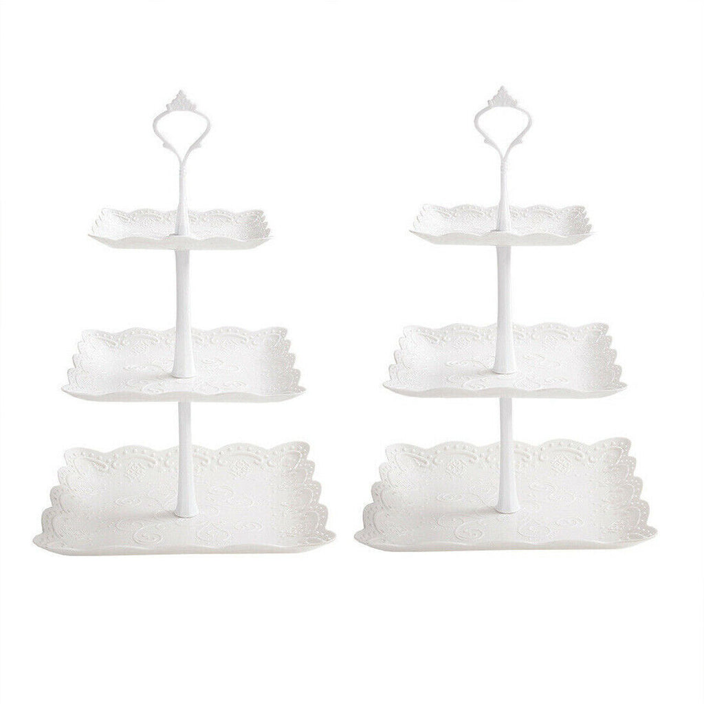 [Set of 2] 3-Level Dessert Display Towers