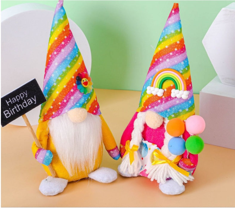 New Rainbow Rudolph Doll Birthday Party Decoration
