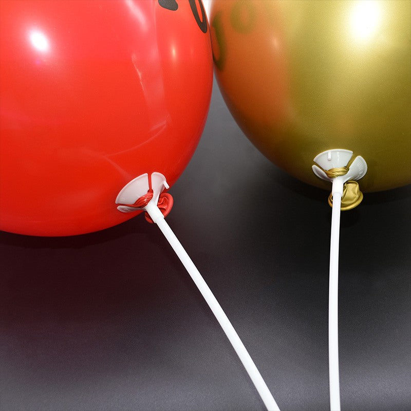 100-Piece Premium Balloon Stick & Cup Set | Reusable DIY Party Decor