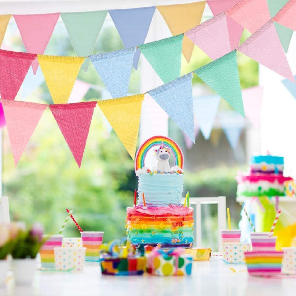 Festive Party Flags- Party Decorative Colorful Pennant