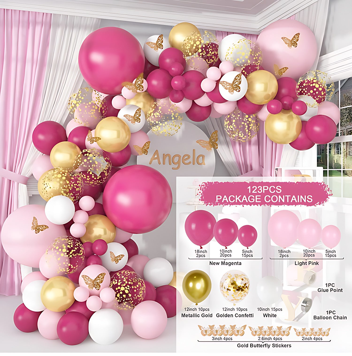 Macaron Balloon Display Kit (Multi-Colour Pastel)/Birthday Party,Baby Shower