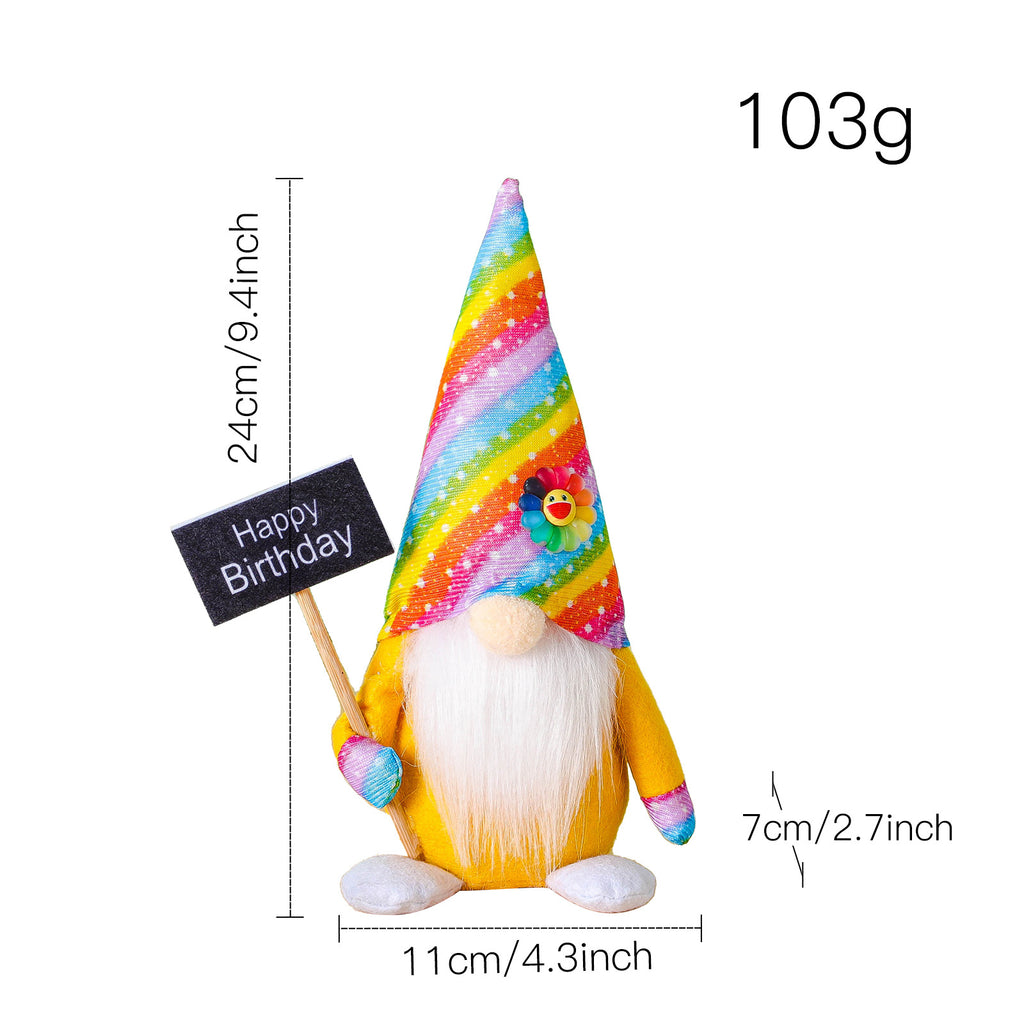 New Rainbow Rudolph Doll Birthday Party Decoration